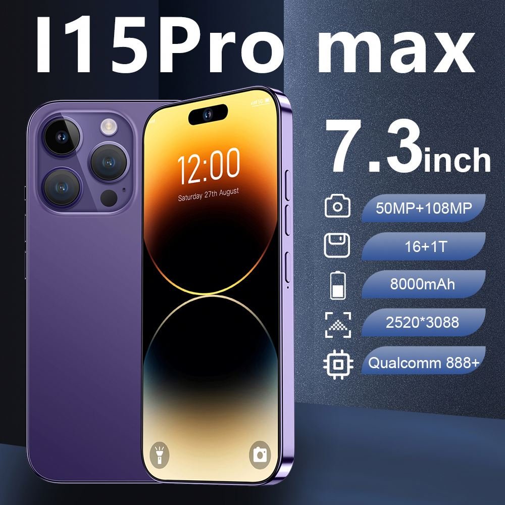 2023 New I16 Pro I15 Phone Version Smartphone 16gb+1tgb Android Cellphones Original Unlocked 3g 4g 5g Mobile Phones